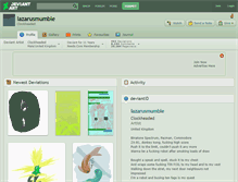 Tablet Screenshot of lazarusmumble.deviantart.com