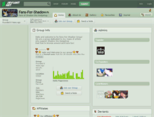 Tablet Screenshot of fans-for-shadow.deviantart.com