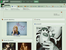 Tablet Screenshot of oponka.deviantart.com