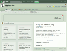 Tablet Screenshot of johnleerskov.deviantart.com