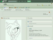 Tablet Screenshot of cefia.deviantart.com