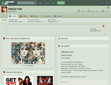 Tablet Screenshot of nikayla-rose.deviantart.com
