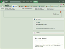Tablet Screenshot of lucatio.deviantart.com