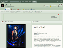 Tablet Screenshot of jeffrey-m.deviantart.com