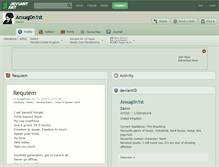 Tablet Screenshot of anxag0n1st.deviantart.com