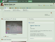Tablet Screenshot of digimon-tamer-jun.deviantart.com