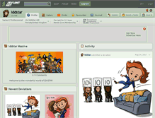 Tablet Screenshot of iddstar.deviantart.com