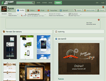 Tablet Screenshot of fuxxo.deviantart.com