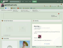 Tablet Screenshot of gabrielfoxartworks.deviantart.com