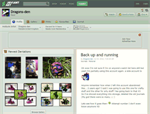 Tablet Screenshot of dragons-den.deviantart.com