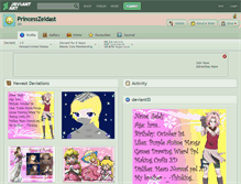 Tablet Screenshot of princesszeldast.deviantart.com