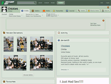 Tablet Screenshot of chickle6.deviantart.com