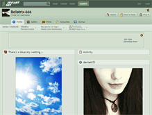 Tablet Screenshot of bellatrix-666.deviantart.com