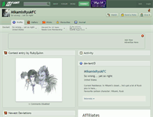Tablet Screenshot of mikamixryukfc.deviantart.com