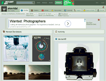 Tablet Screenshot of alexvidal.deviantart.com