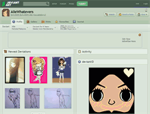 Tablet Screenshot of aliewhatevers.deviantart.com