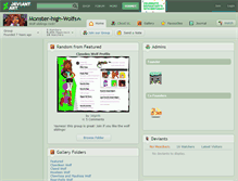 Tablet Screenshot of monster-high-wolfs.deviantart.com