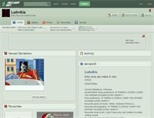Tablet Screenshot of ludwikia.deviantart.com