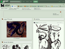 Tablet Screenshot of lashael.deviantart.com