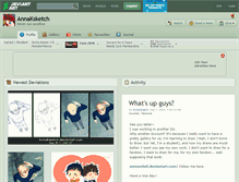 Tablet Screenshot of annaksketch.deviantart.com