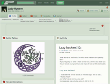 Tablet Screenshot of lady-nyneve.deviantart.com