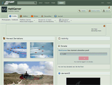 Tablet Screenshot of mattgarner.deviantart.com