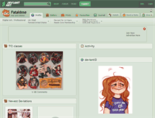 Tablet Screenshot of fataldose.deviantart.com