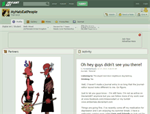 Tablet Screenshot of myhatseatpeople.deviantart.com