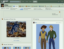 Tablet Screenshot of elikal.deviantart.com
