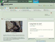 Tablet Screenshot of animefreakkai.deviantart.com