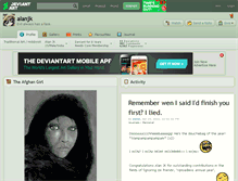 Tablet Screenshot of alanjk.deviantart.com