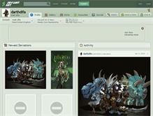 Tablet Screenshot of darthdifa.deviantart.com