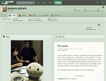 Tablet Screenshot of photonic-picturic.deviantart.com
