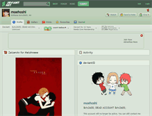 Tablet Screenshot of moehoshi.deviantart.com