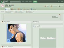 Tablet Screenshot of cyber-goddess.deviantart.com