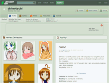 Tablet Screenshot of divineharuhi.deviantart.com