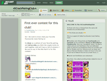 Tablet Screenshot of 4scrackpairingclub.deviantart.com