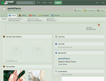 Tablet Screenshot of perezfranco.deviantart.com