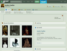 Tablet Screenshot of andre-coelho.deviantart.com