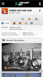 Mobile Screenshot of make-art-not-war.deviantart.com
