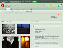 Tablet Screenshot of make-art-not-war.deviantart.com
