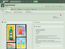 Tablet Screenshot of preteniousloser.deviantart.com