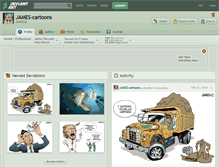 Tablet Screenshot of james-cartoons.deviantart.com