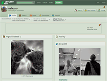 Tablet Screenshot of mahomo.deviantart.com