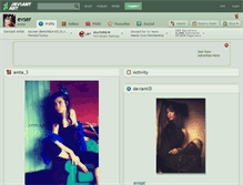Tablet Screenshot of evser.deviantart.com