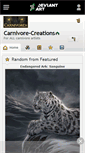 Mobile Screenshot of carnivore-creations.deviantart.com