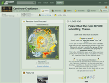 Tablet Screenshot of carnivore-creations.deviantart.com