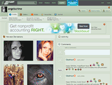 Tablet Screenshot of angelscrime.deviantart.com