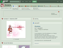 Tablet Screenshot of mizutama.deviantart.com