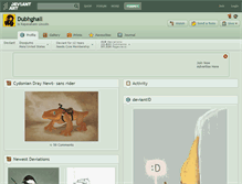 Tablet Screenshot of dubhghall.deviantart.com